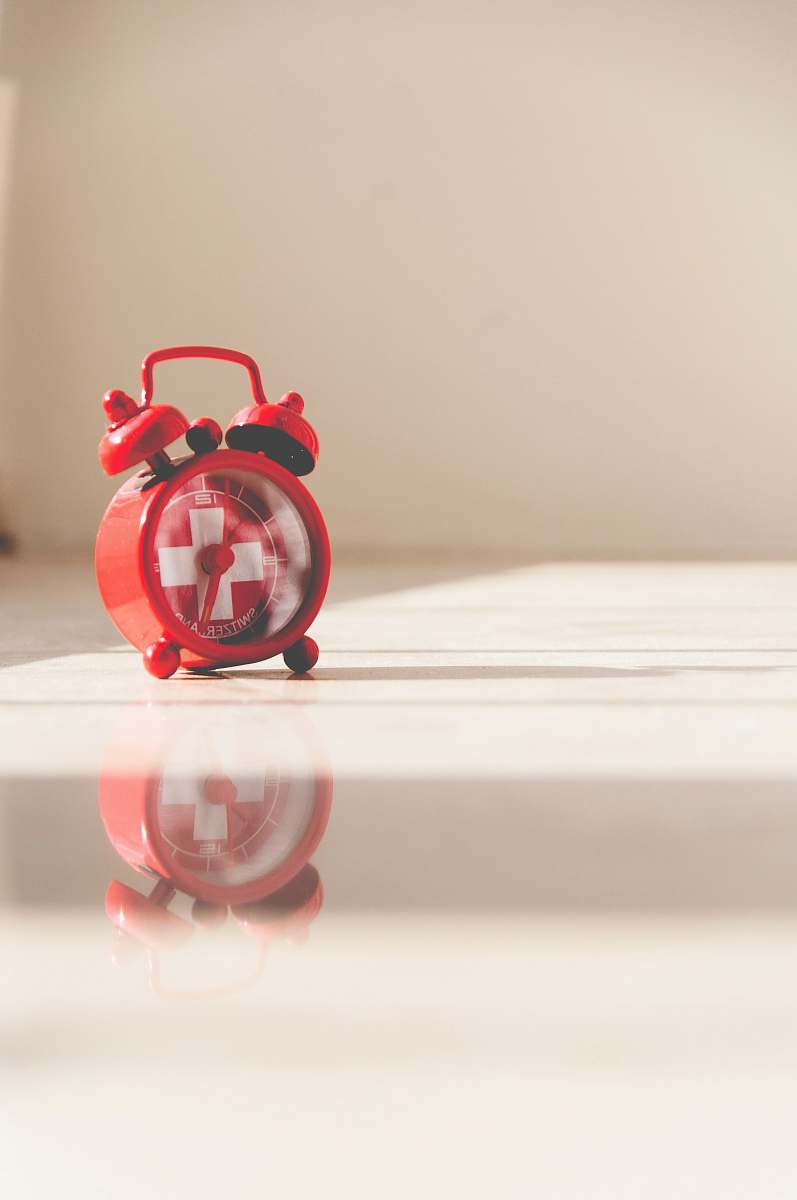 alarm clock red twin bell alarm clock red